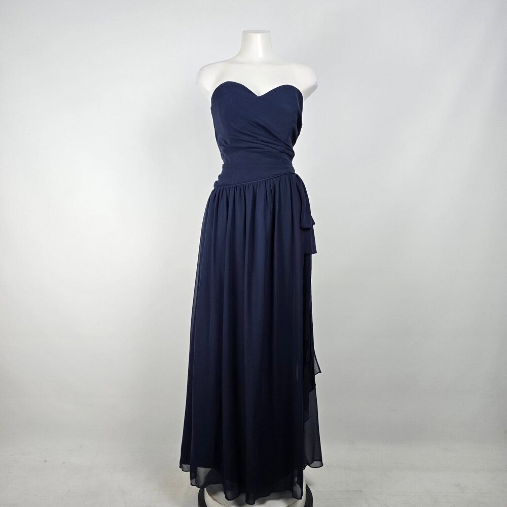 Alfred Angelo Blue Chiffon Event Dress Size M/L